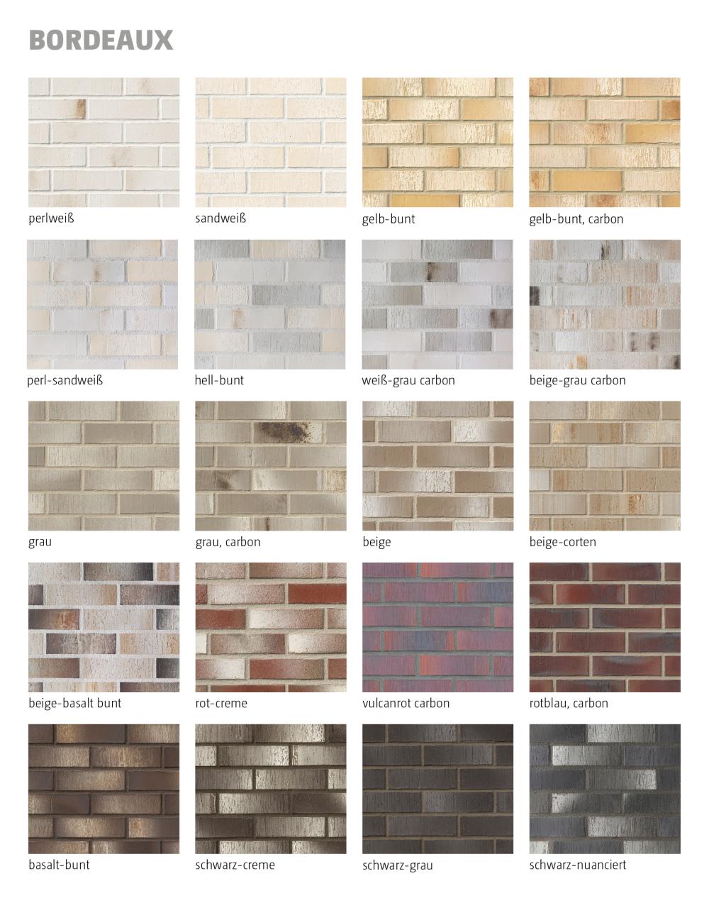 Backsteinfarben-Muster in verschiedenen Beige-, Grau- und Rottönen.