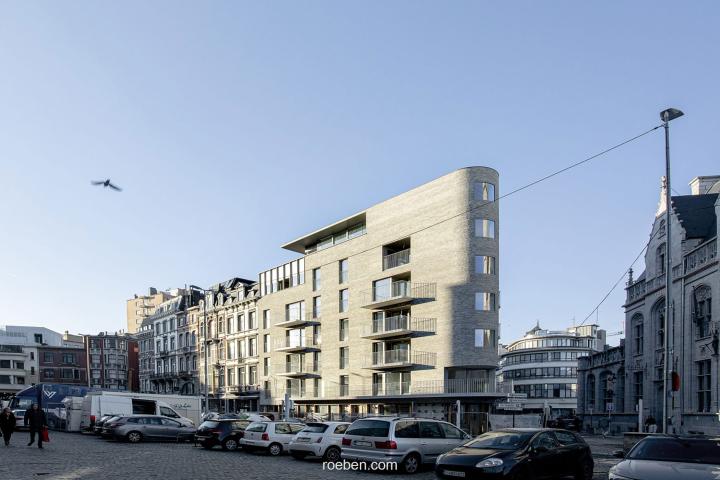 Röben Klinker AARHUS weißgrau - Apartmentgebäude Cockerill, Lüttich