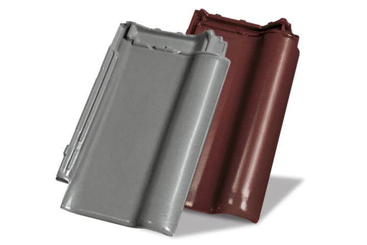 Neu Dachziegel-Glasuren: Ein elegantes Grau für unseren PIEMONT und ein kräftiges, freundliches Braun für den MONZA plus.