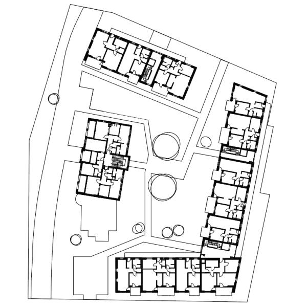 Grundriss Wohnanlage Wilhelmshaven